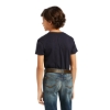 Picture of Ariat Boy's Bred In The USA Tee Shirt Blue
