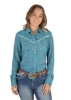 Picture of Pure Western Women's Becca Print Western L/Sleeve Shirt