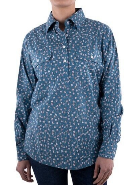 Picture of Hard Slog Women's Betsy Full Button Long Sleeve Shirt