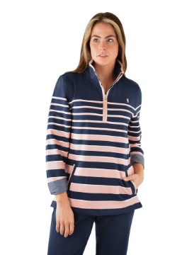 Picture of Thomas Cook Women's Ruth Stripe Zip Rugby